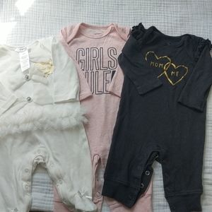 Baby girl romper bundle